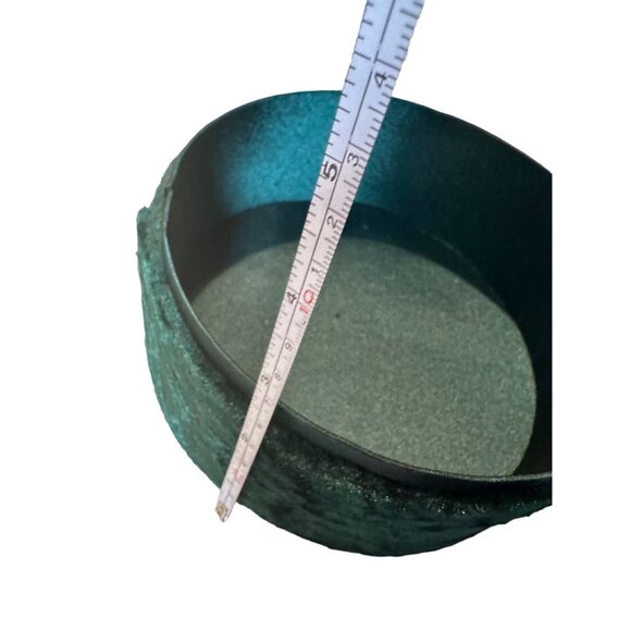 VTG poinsettia Velvet Embroidered Christmas Box Sequin Beads holiday table decor - Picture 8 of 12